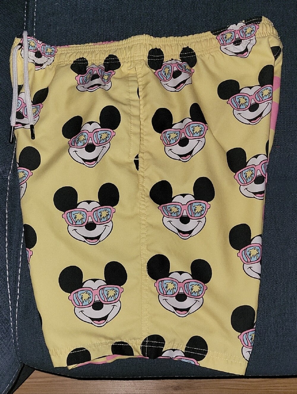 Disney X Neff Yellow Mickey Sunglasses Print Shorts